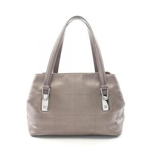 CHANEL Gray Caviar Leather Tote Bag